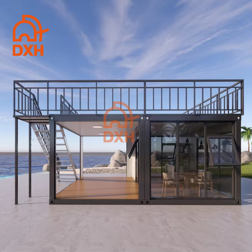 Hotel Home Apartment Outdoor School Prefabricated Luxury 20FT Construction Site Office Outdoor Dormitory Temporary Living Workshop Prefab Container House