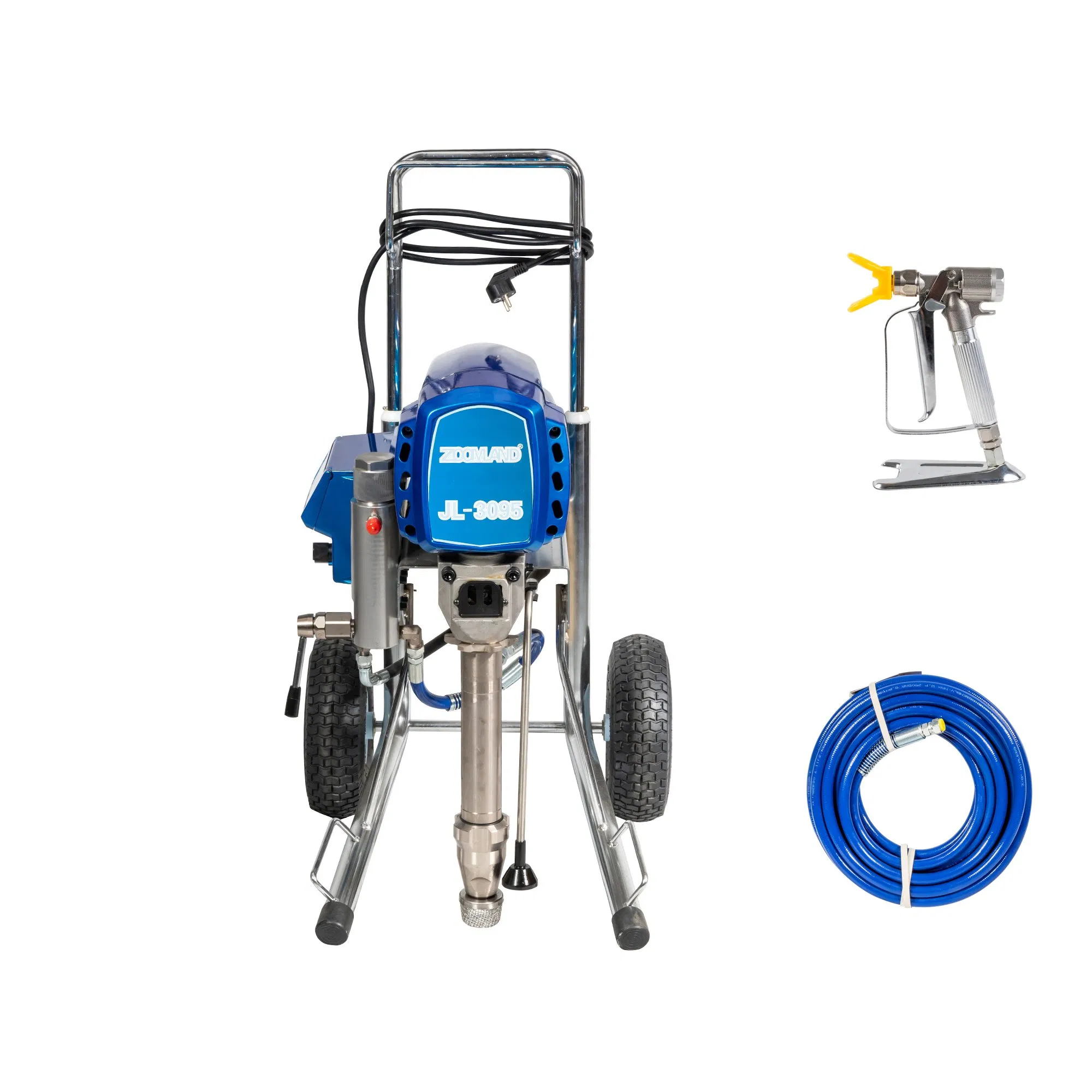 Piston Pump Paint Sprayer with 6.3 L/Min Displacement Spraying Gun Support