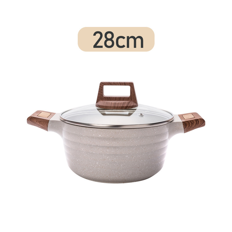 New 2022 Factory Price Long Lasting Stockpot Non Stick Aluminium Kitchen Sauce Pan