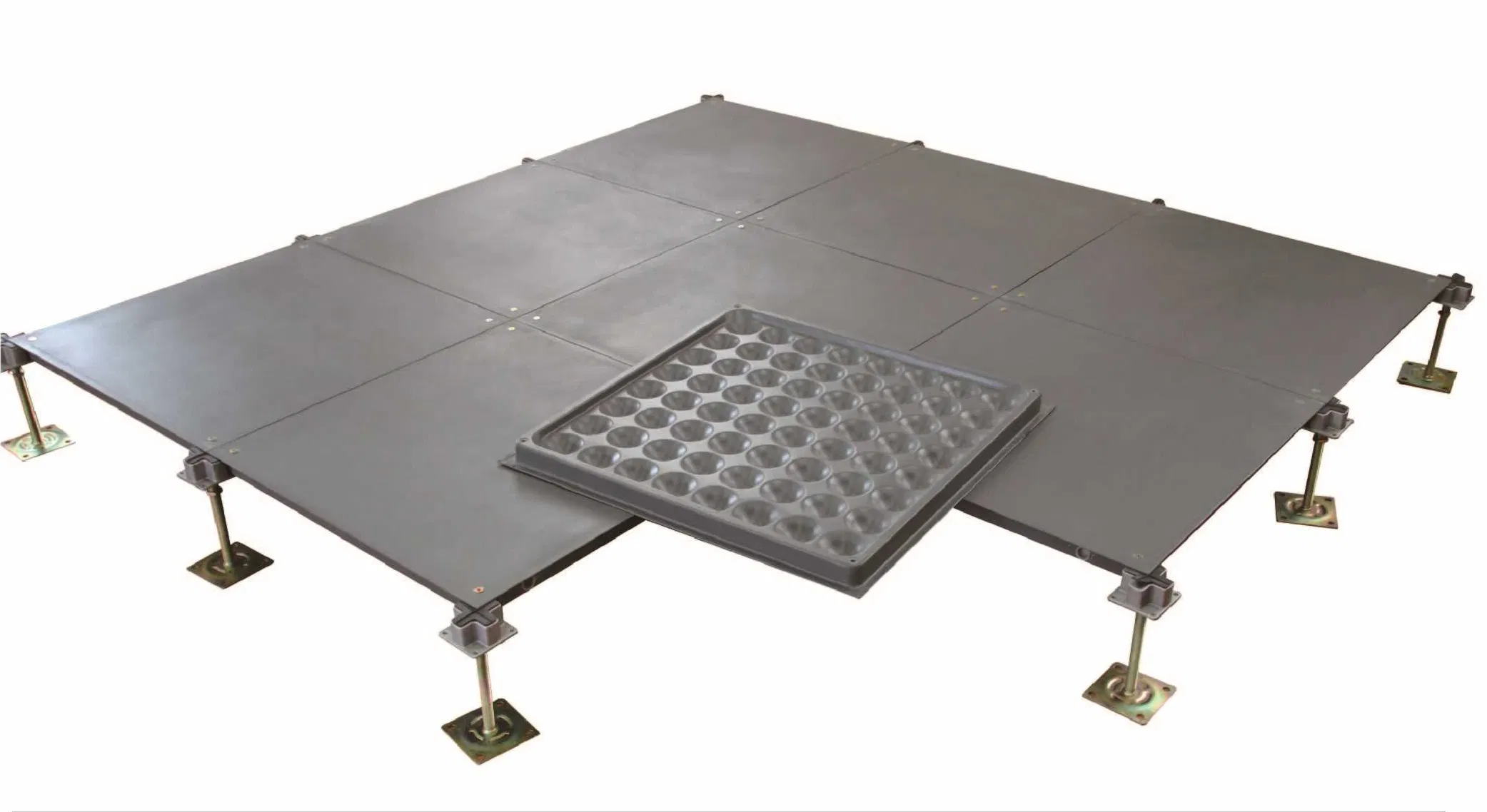 Steel Cementitious Raised Access Floor (Grey-White Powder)