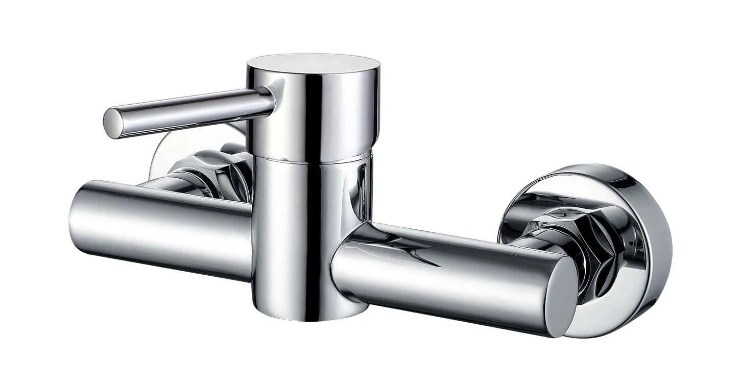 Round Style Traditional Bath Mixer Bath Faucet Solid Brass Polished Chrome