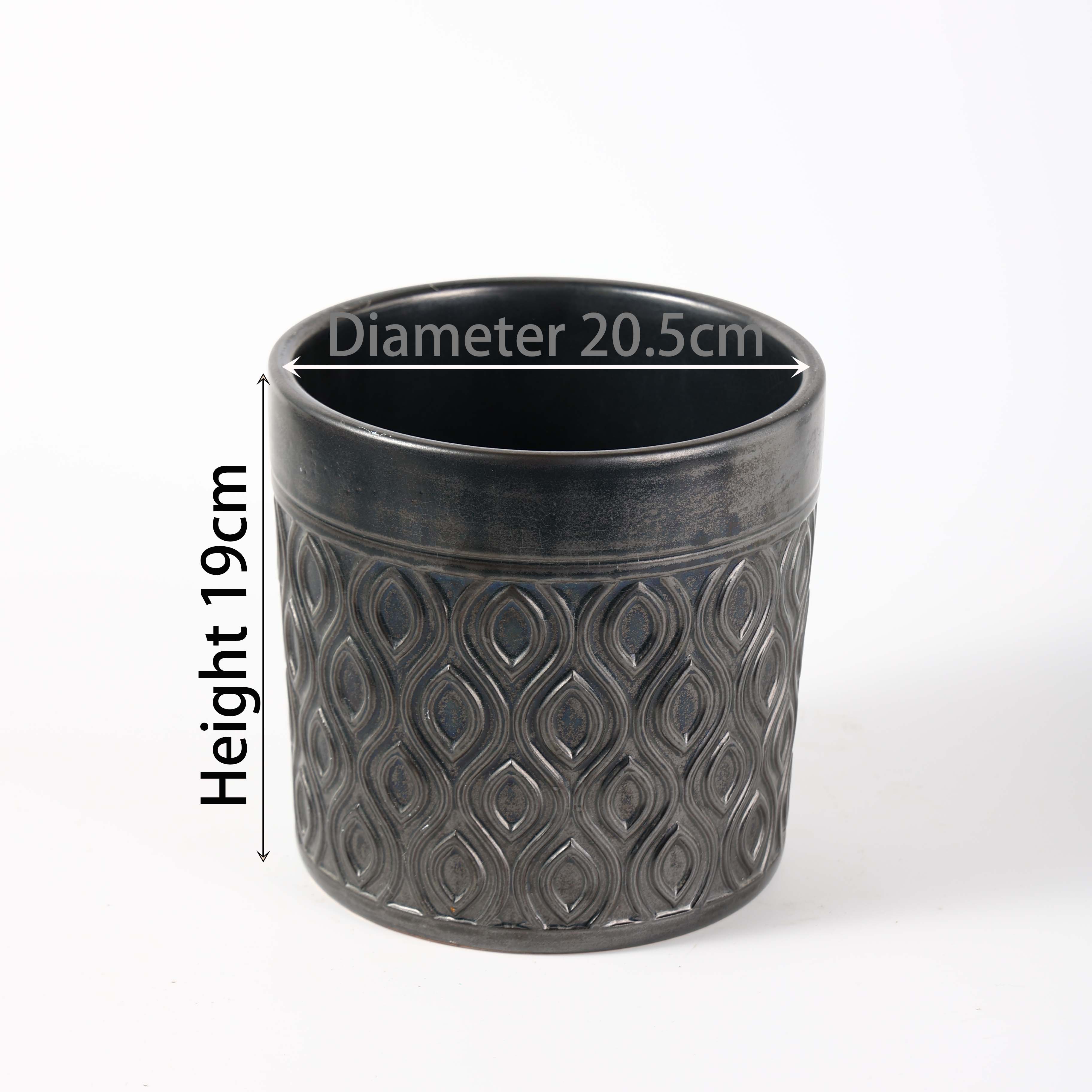 Горшок керамический цветочный глазурованный многоразовый