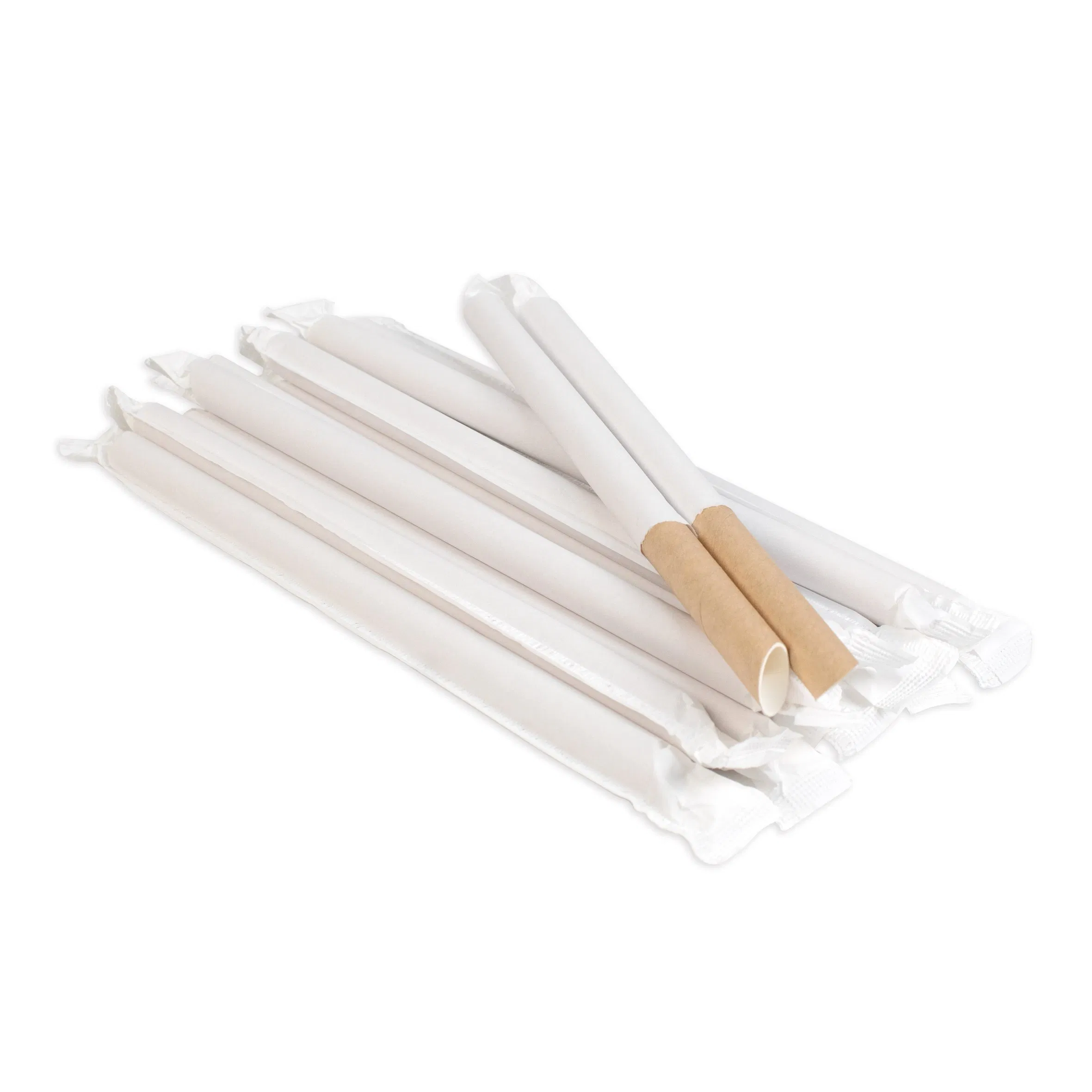 Disposable Degradable Pearl Milk Tea Drink Kraft Paper Straw