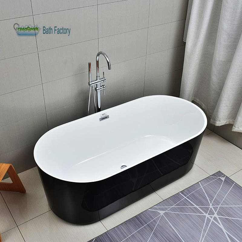 Переносная акриловая ванна Greengoods черная