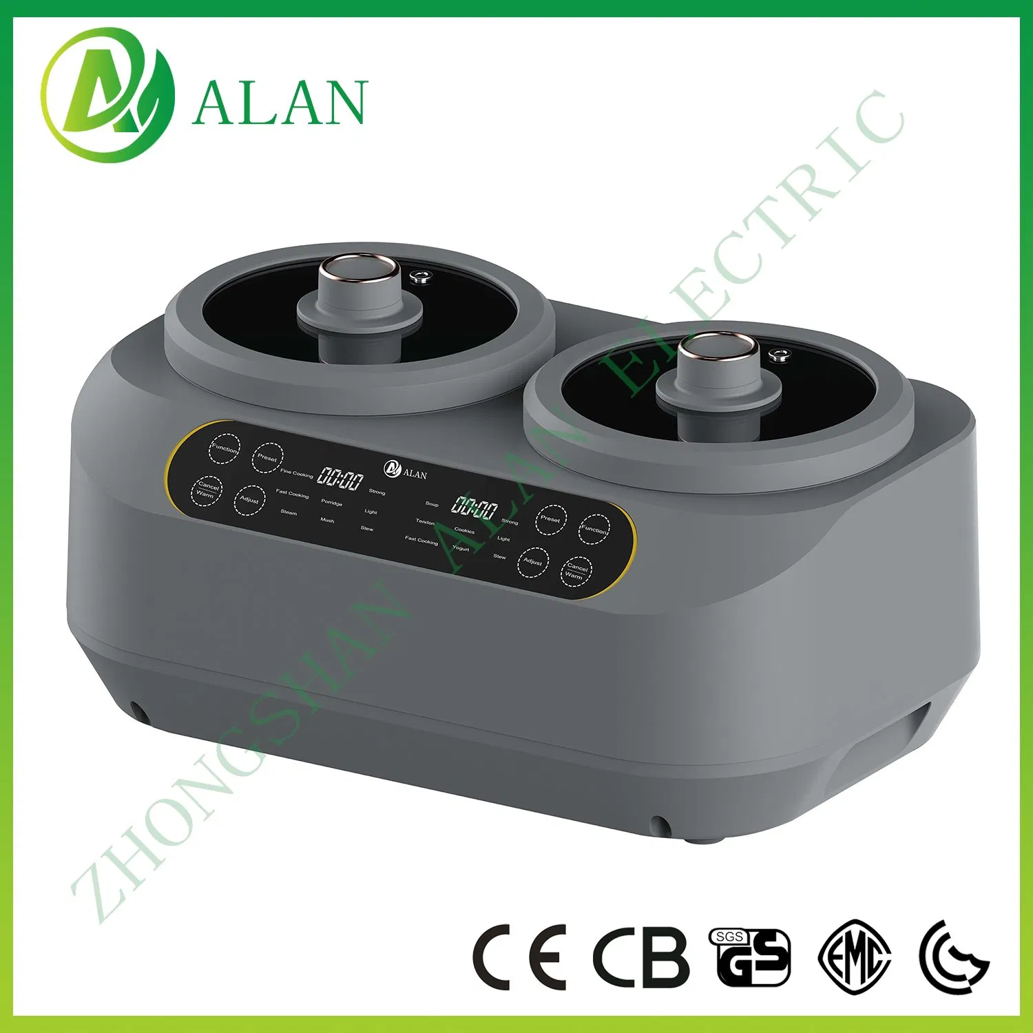 Double Pot 2L*2 Kitchen Appliance Double Burner Small Appliance Couple Rice Cooker