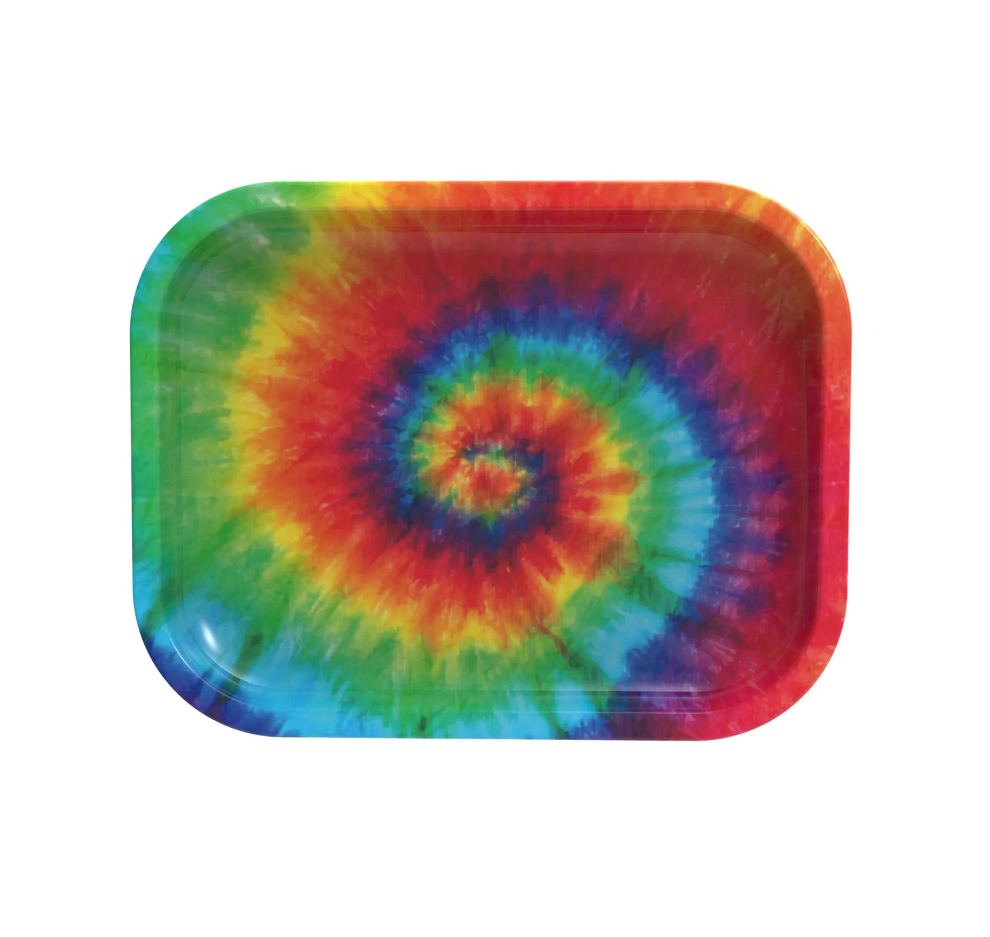 Rainbow Color Serving Trays Beautiful Design Various Sizes Tin Rolling Tray