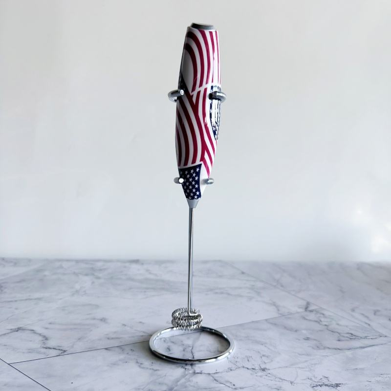 Milk Frother Handheld Mixer, Electric Foam Maker Coffee Frother with Stand Egg Beater