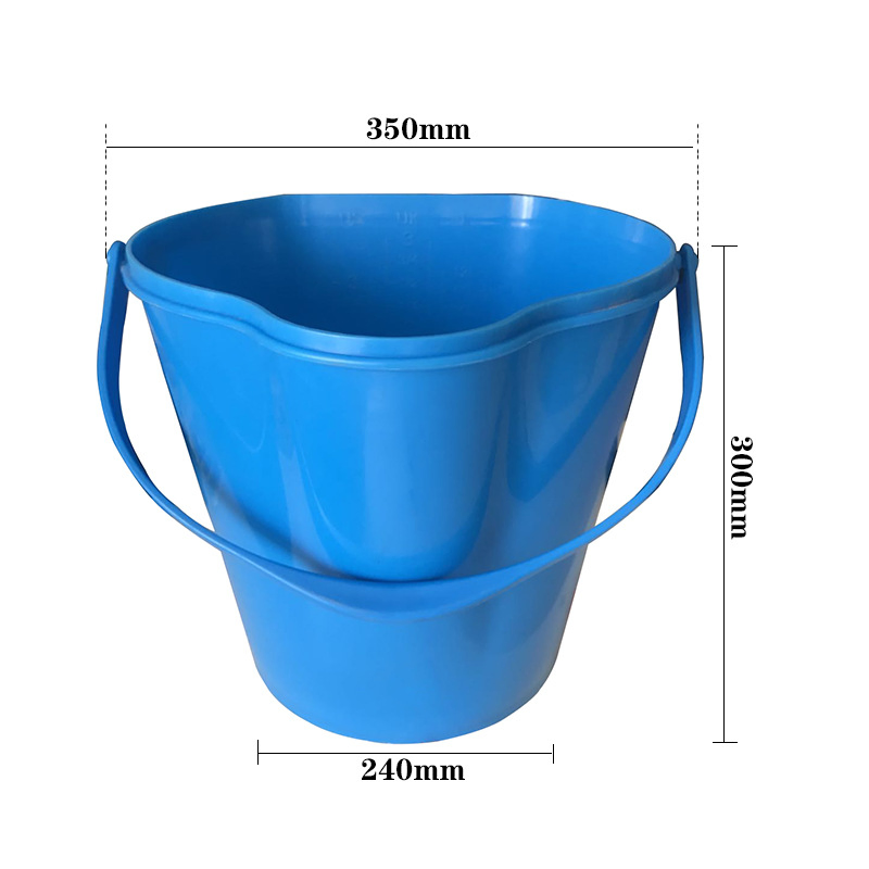Food Grade 12L Hygiene Round Bucket with Easy-Pour Spout for Food Plant