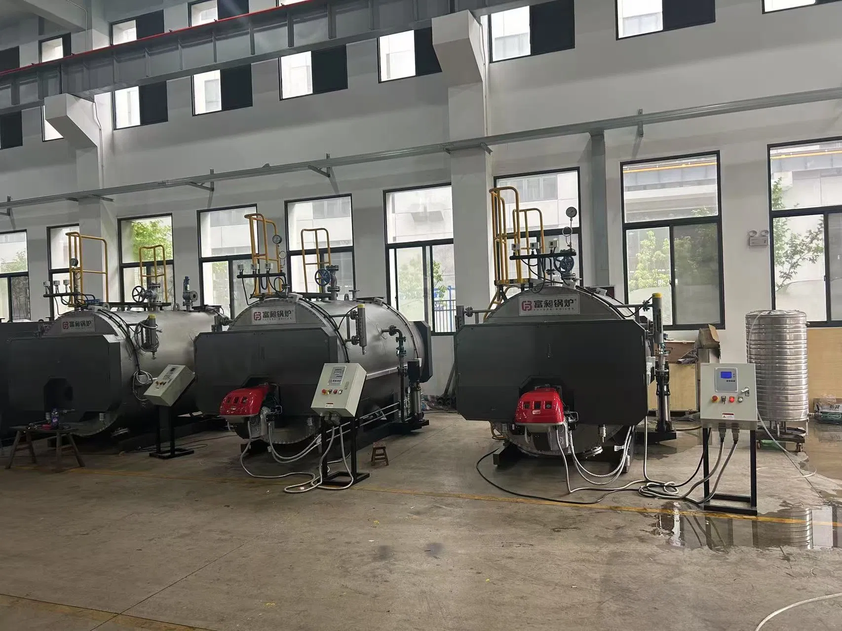 Промышленный газовый парогенератор 4 тонны WNS