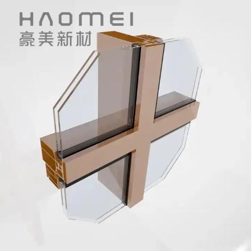 Anti-Corrosion Building Construction Extrusion Aluminum Profiles for Curtain Walls