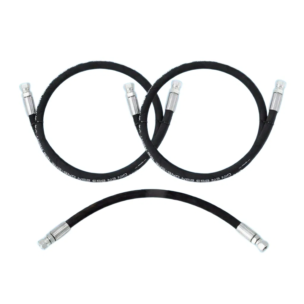 Huaj Manufacturer High Pressure Hydraulic Pipe Hose Assembly SAE R1at/R2at with Jic Fittings for Construction Heavy Machinery OEM Supply, 100% Pressure Tested