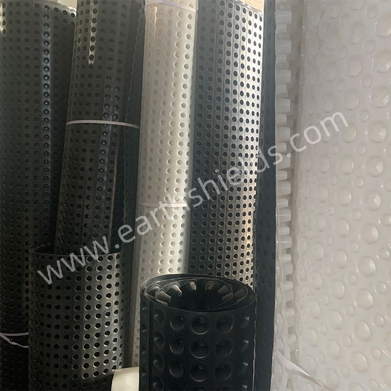 White Color Waterproof Dimpled Drainage Sheet Drainage Board