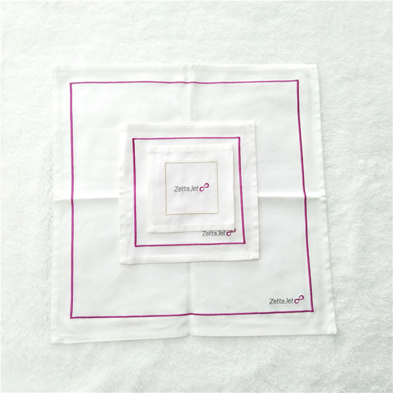 Manufacturer Price Cotton Napkins Logoed Table Cloth White Material Napkins