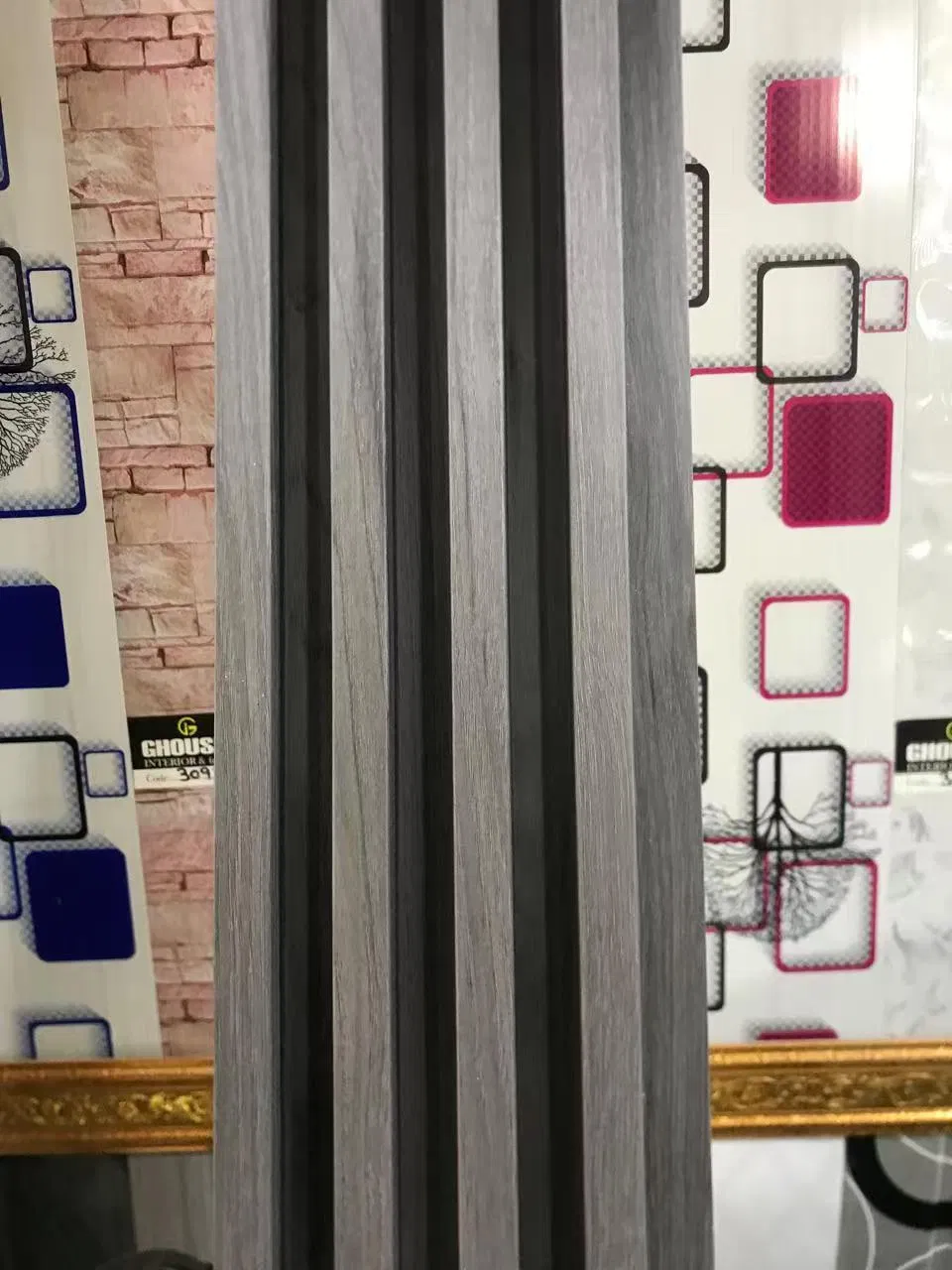 interior WPC wall panel wood plastic composite wall cladding decorative material indoor use