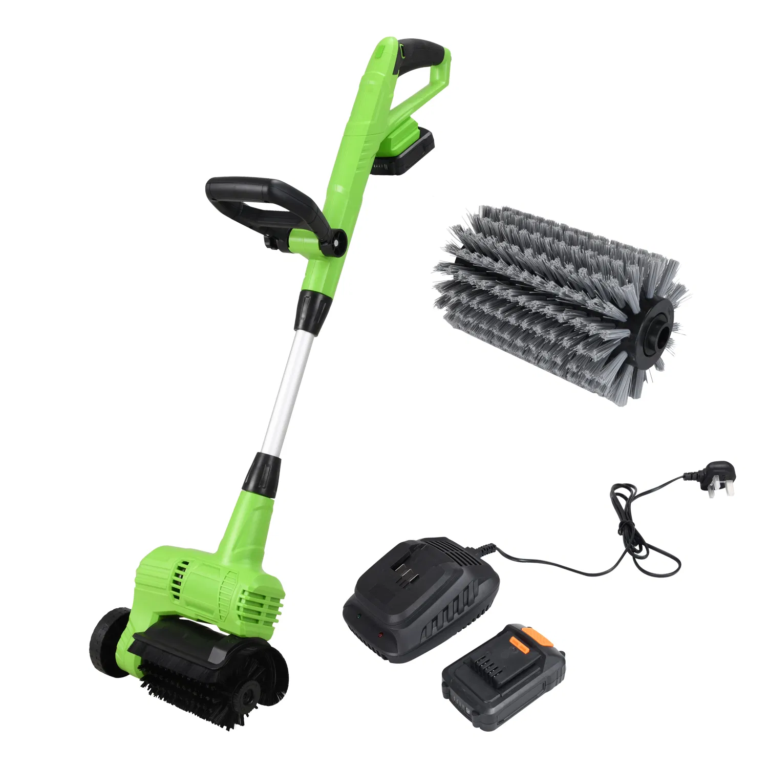 Electric Grass Sweeper Cordless Brush Weed/Floor Sweeper for Garden and Crack Cleaning