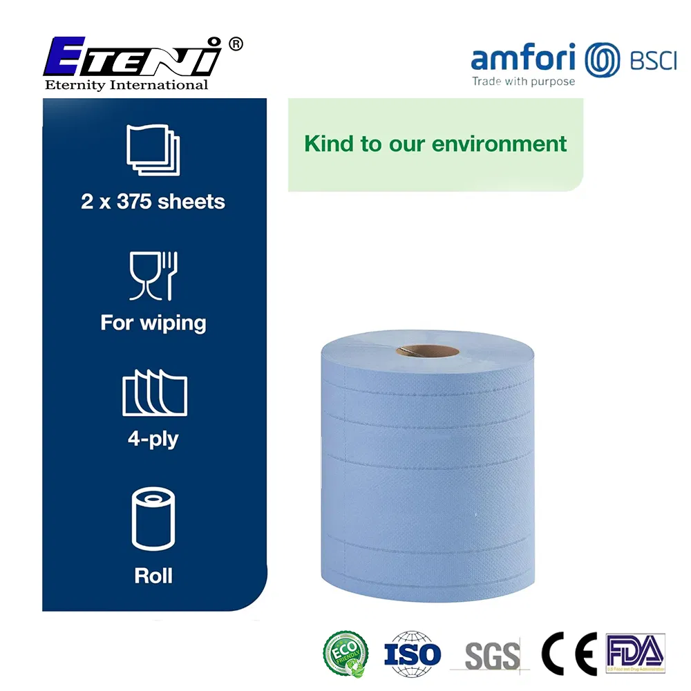 Cheapest Price Home Office Hotel Blue Hand Paper Towel Roll
