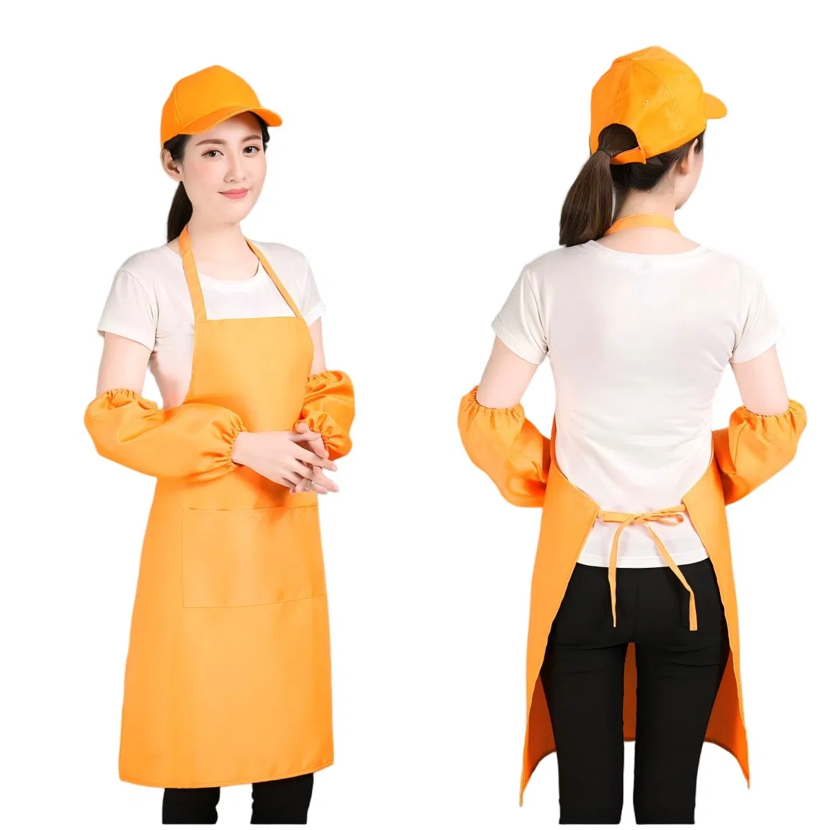 Wholesale Custom Unfiorm Promotion Waterproof Cooking Coffee Bib Kitchen Waist Resterant Apron