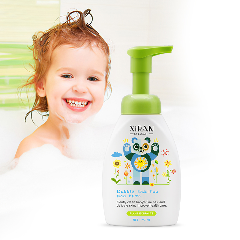 Private Label Natural Plant 2 in 1 Baby Shampoo Coconut Gentle Body Wash