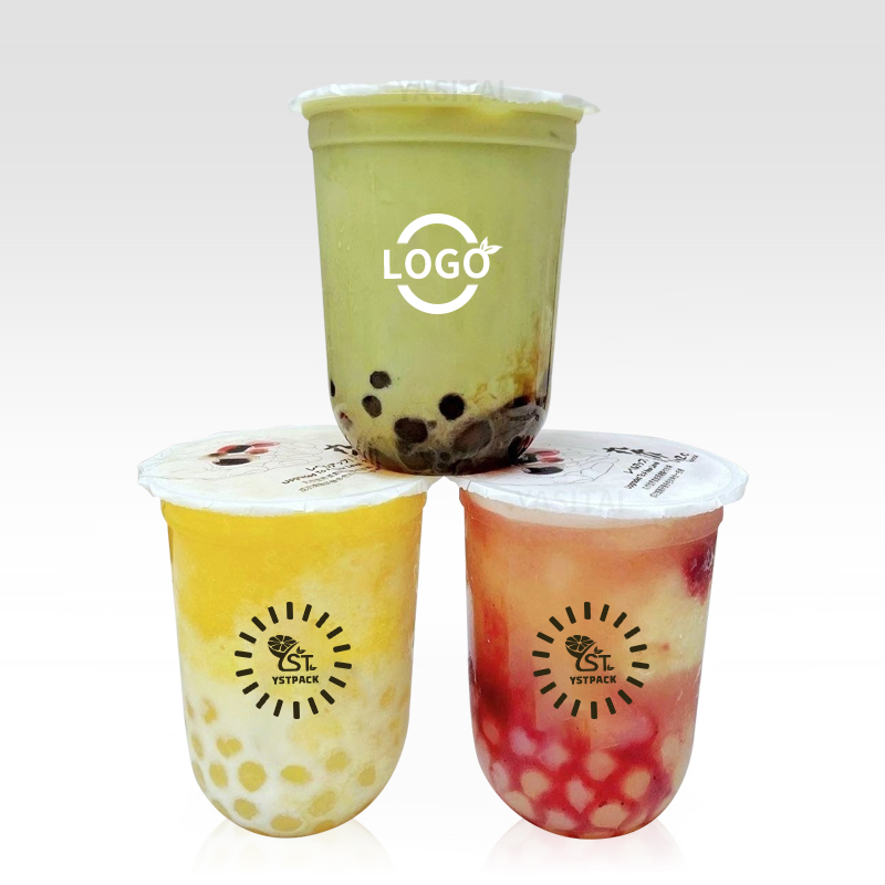 Одноразовый пластиковый стакан для чая Bubble Tea