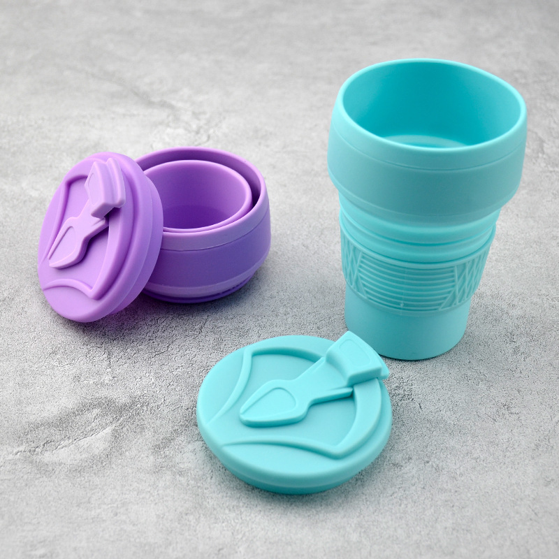 Foldable Cup Folding Silicone Portable Silicone Collapsible Cup