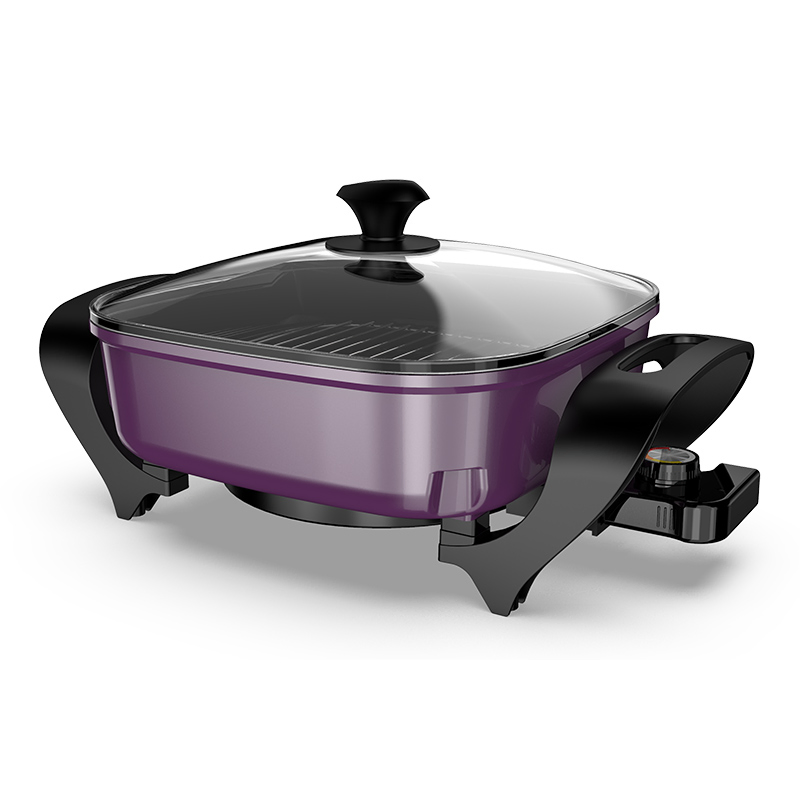 Electric Double Layer Pan High Temperature and Heat Resistance Portable Kitchenware Wok