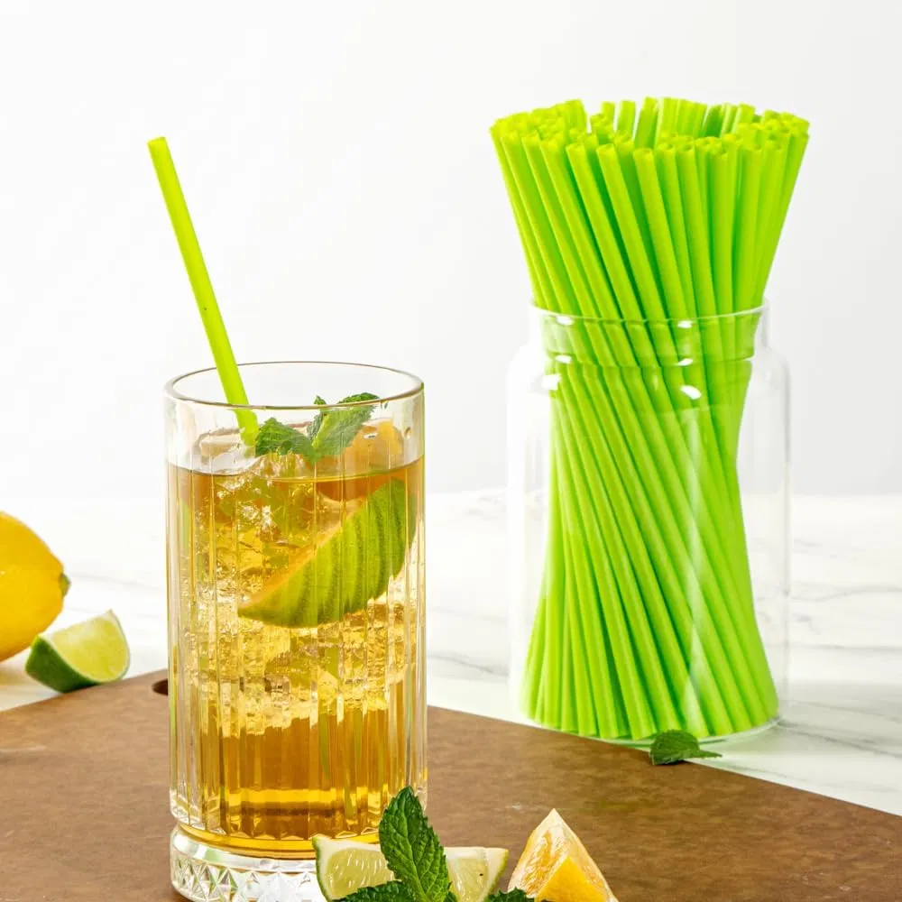 Eco-Friendly Disposable PLA Drinking Straws Biodegradable for Milk Tea Coffee Drinks Food Grade Heat-Resistant Bulk Supply