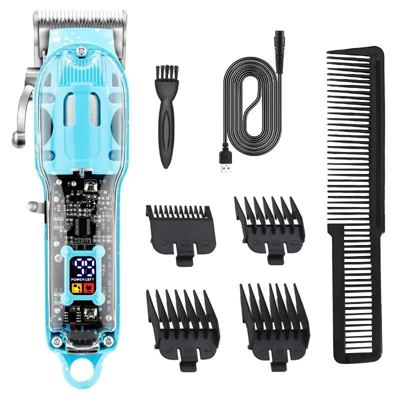 Hot Sale LED Professional Barbers Rechargeable Cordless Hair Trimmer Hair Cutting Machine