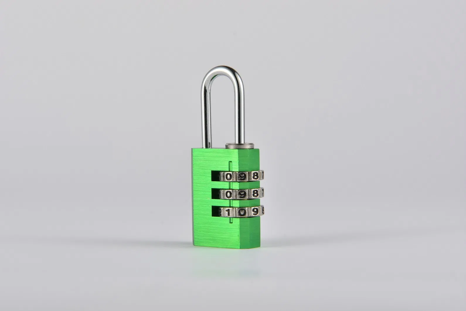 Green Aluminum Alloy Combination Code 3 Dials Safety Economic Pad Lock