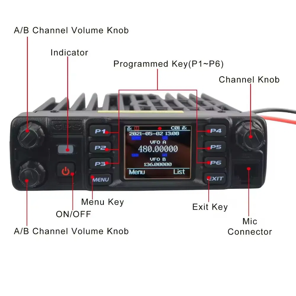 Мобильная радиостанция Anytone AT-D578UVII Plus Dual-Band