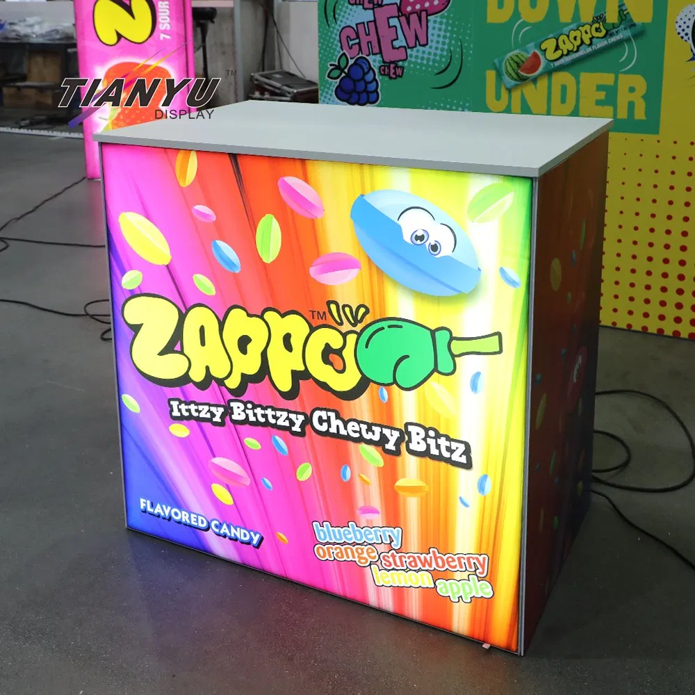 Portable Modular LED Trade Show Exhibition Booth Display Stand with Lightbox