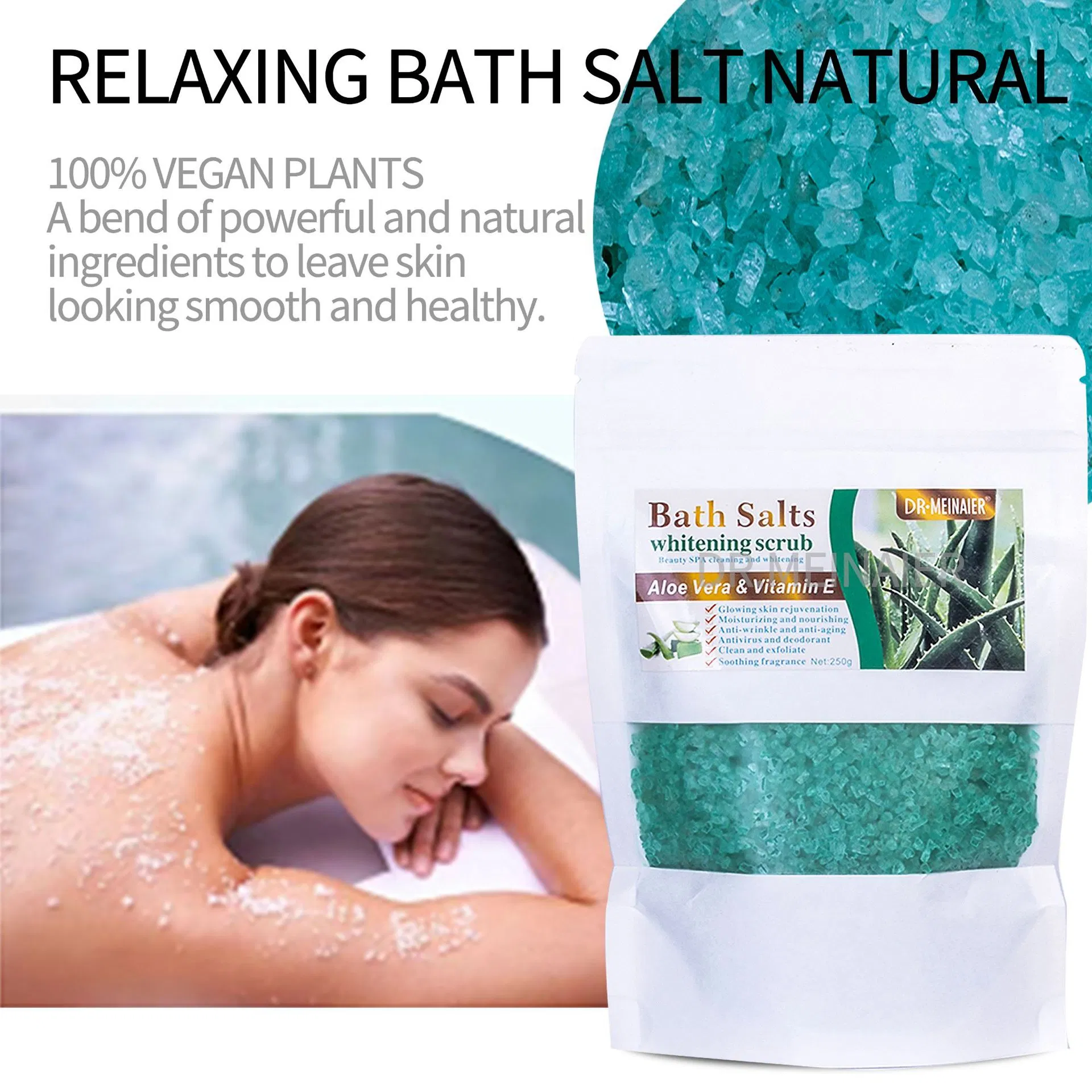 OEM Natural Sea Salt Body Scrub SPA Deep Clean Bath Salts Whitening Exfoliator