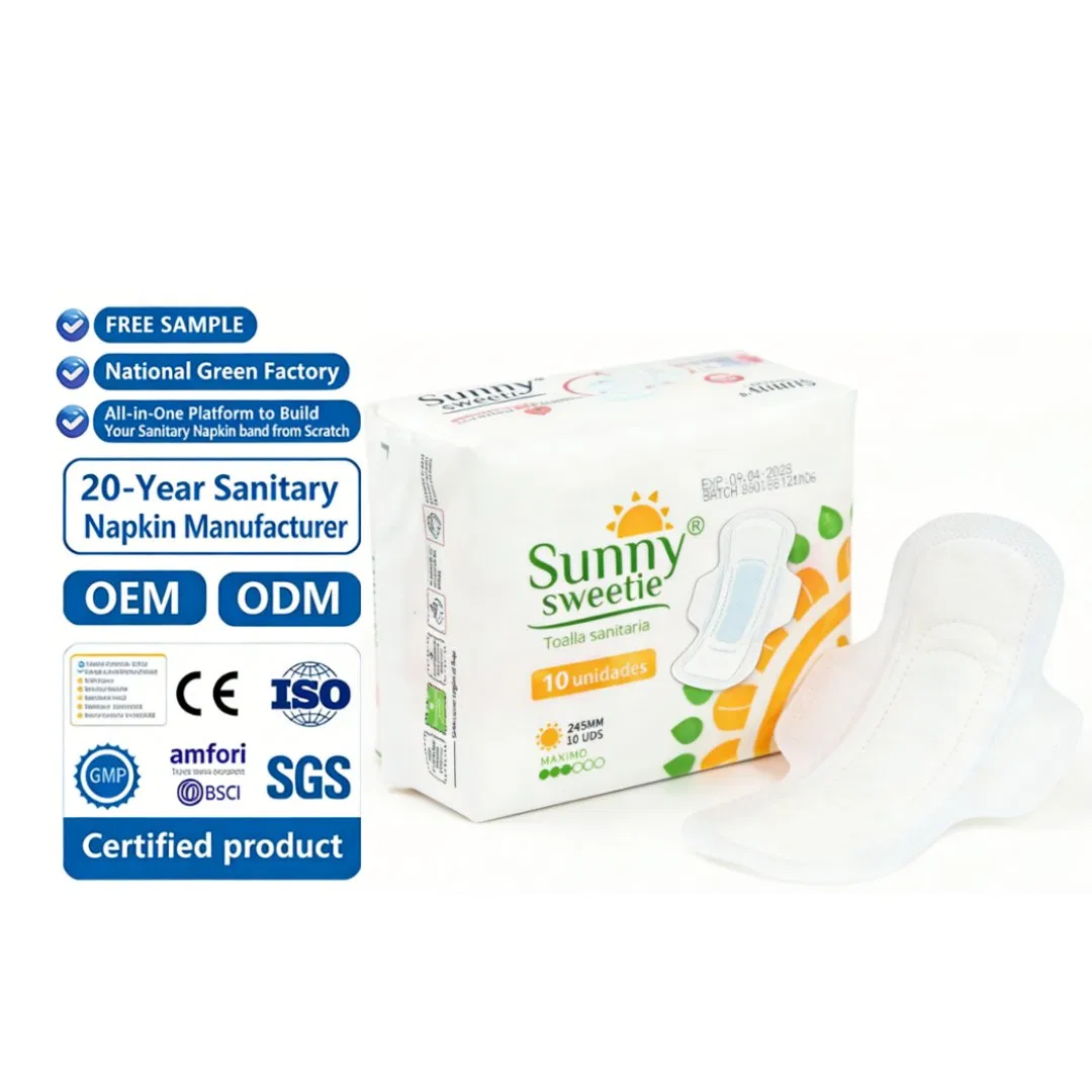 Customized Brands Wholesale Soft Thin Lady Sanitary Napkin