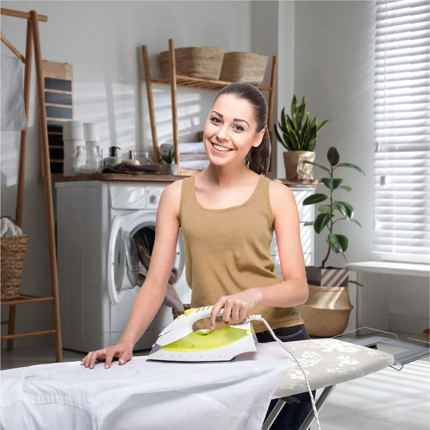 Luxury Ironing Board Extreme Stability Steam Iron Rest Adjustable Height Foldable