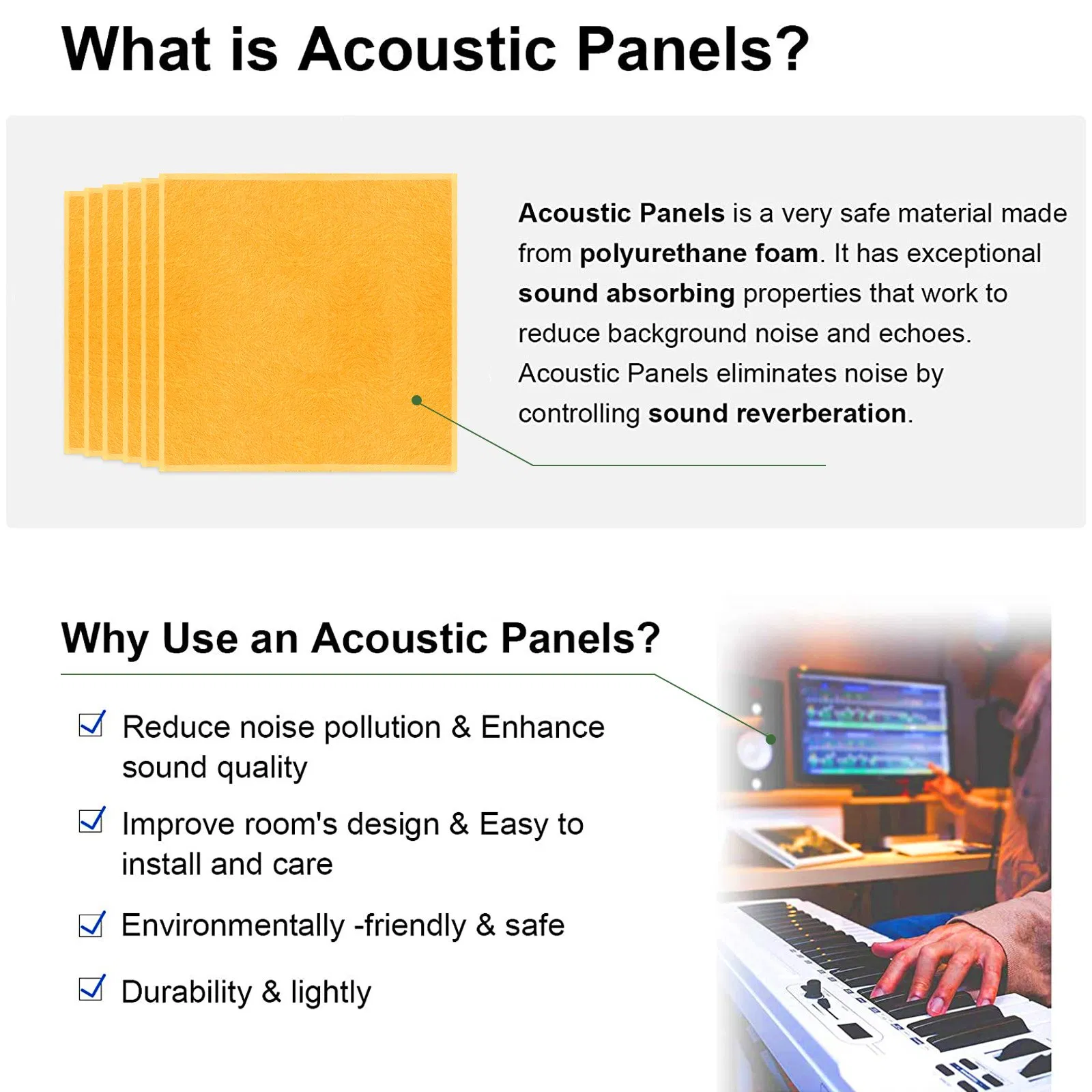 Stylish Sound-Absorbing Panels for Enhanced Home and Office Acoustics