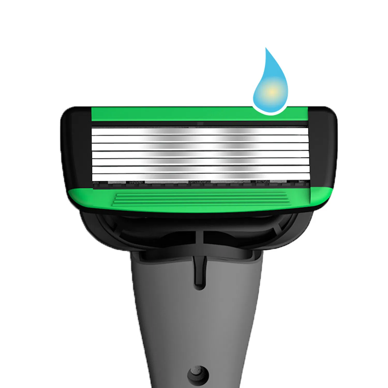 Seven Blade Razor and Replaceable Shaving Head for Men's Disposable Hygiene Razor