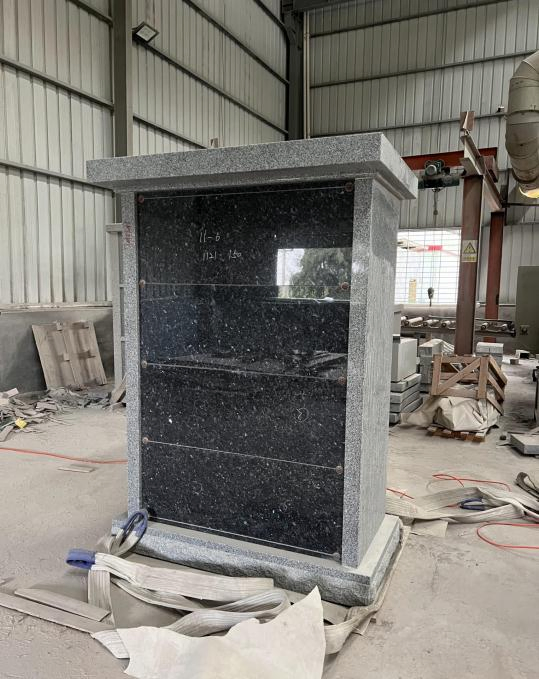 Family Columbarium Absolute Black China G603 Grey Granite Columbarium Niche for Cemetery