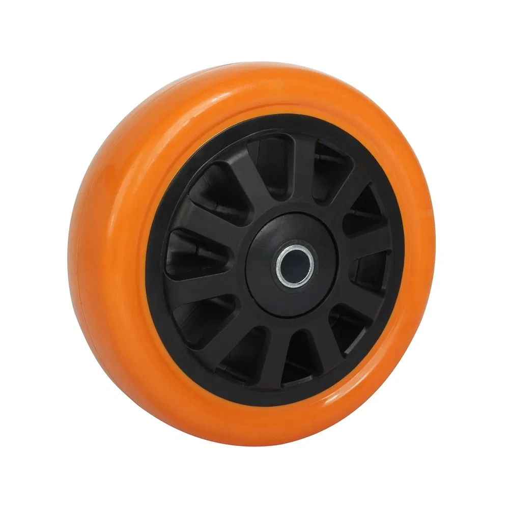 Quiet Custom Orange PU Heavy and Extra Heavy Duty Caster Wheel