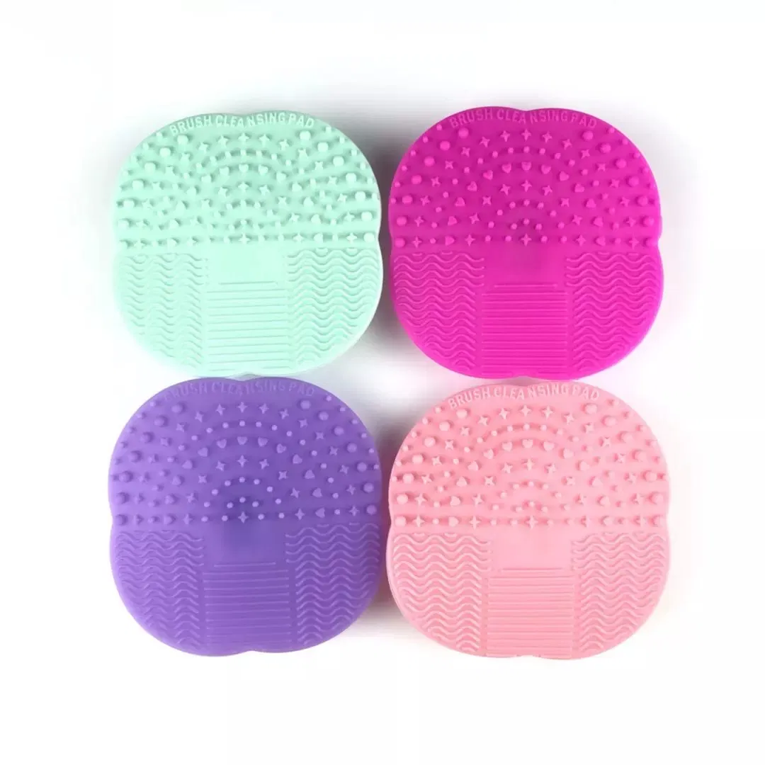 Colorful Makeup Cleaner Brush Cleaning Glove Silicone Cleaning Pad Mat