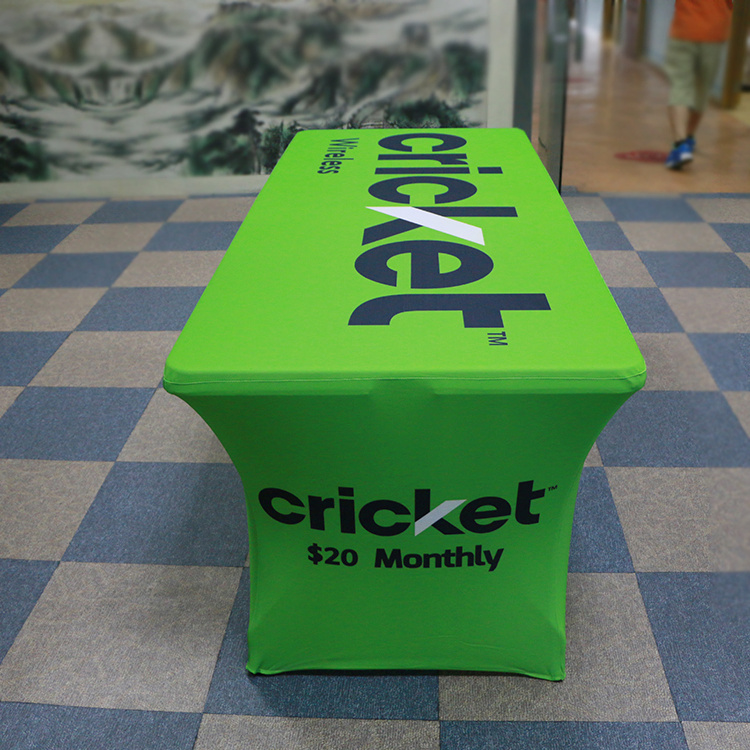 Custom Printed 6 Feet Trade Show Table Cloth Table Cover for Event