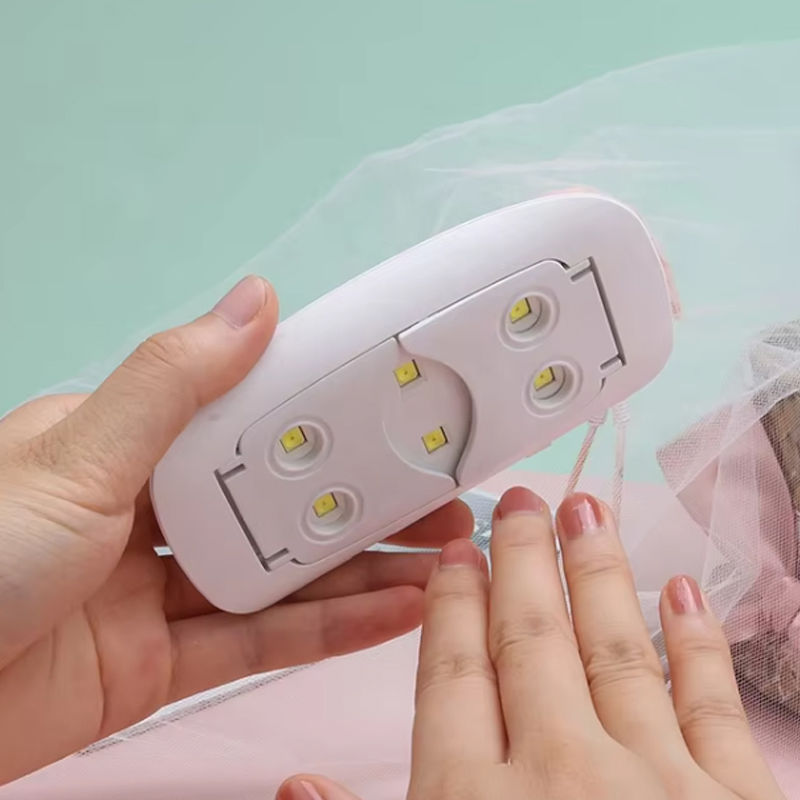 Mini 6W UV LED Nail Lamp Portable Gel Light Mouse Shape Pocket Size Nail Dryer with USB Cable