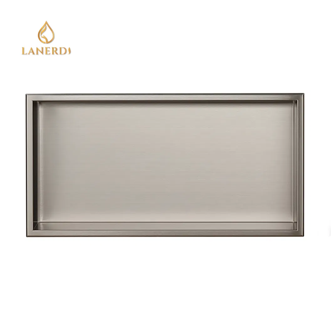 Встраиваемая ниша для душа из нержавеющей стали Brushed Nickel