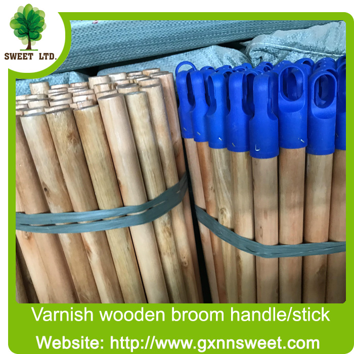 Varnish Coating Wood Broom Handle Customized Wholesale Price Household Wooden Broom Stick