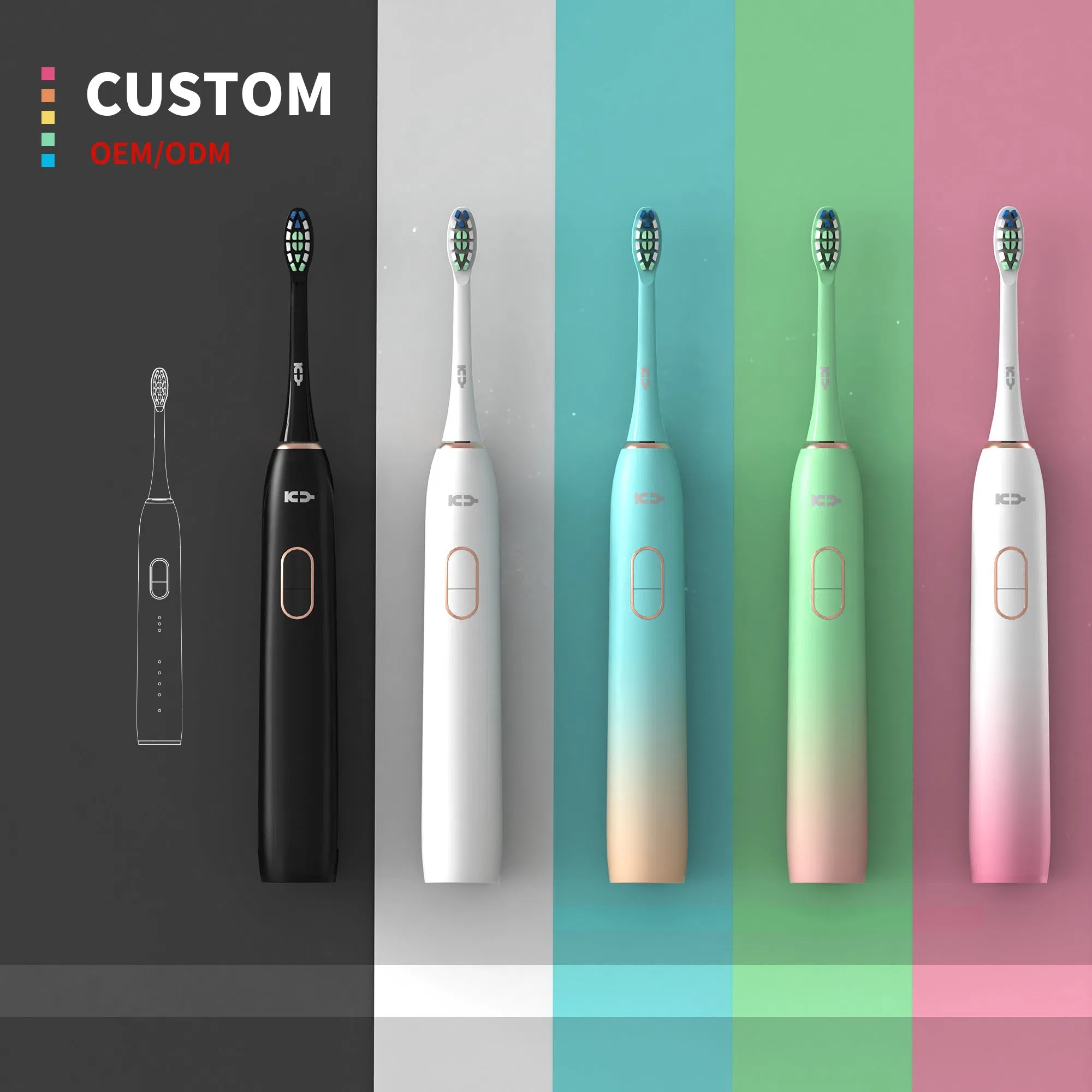 Adult Home Smart Toothbrush Ipx8 Sonic Electric Toothbrush