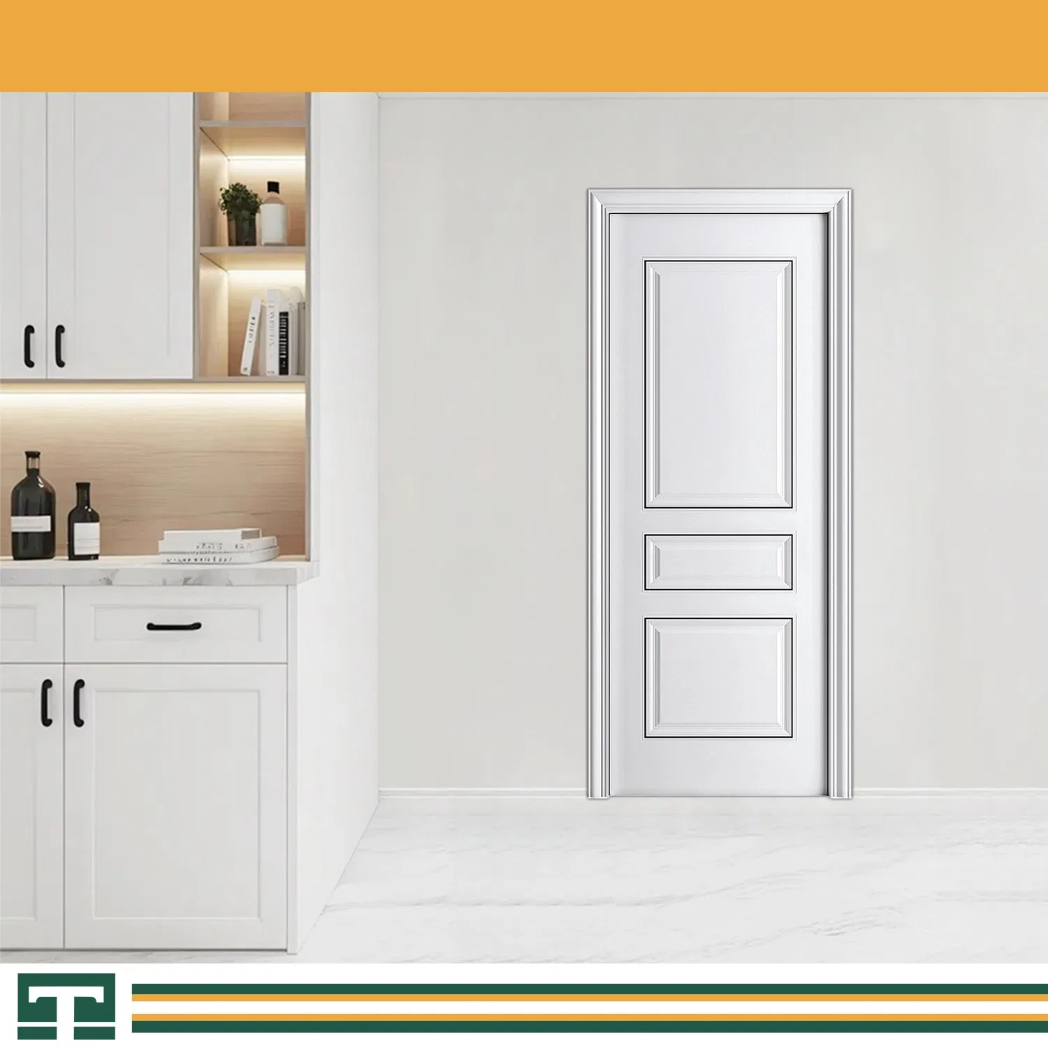 Modern Interior Room Main High Quality Hotel Aluminium Wooden Solid Wood WPC PVC Soundproof Sliding Outside Carbon Crystal Waterproof Fire Rated House Door