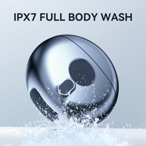 Round Rechargeable Waterproof LED Digital Pocket Size UFO Razor Portable Men's Electric Mini Shaver