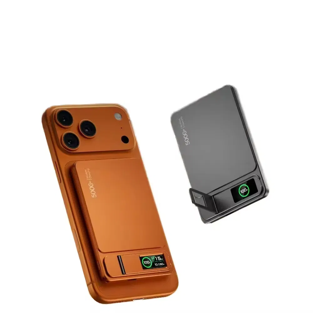 Pd20W Custom Logo Ultra Thin Power Banks Battery Pack Power Bank Portable Charger Wireless Magnetic Power Bank 10000mAh