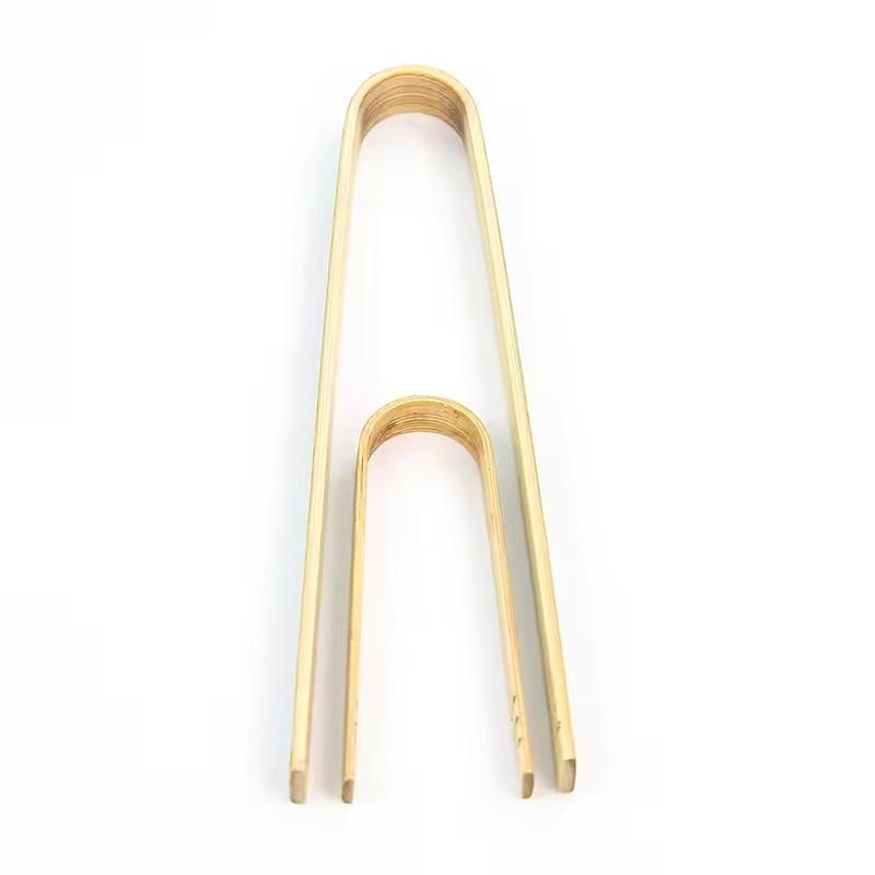 Naturally Eco-Friendly Bamboo Kitchen Utensils Cooking Toast Bread Pickles Gripper Bamboo Tea Tongs Wood Food Serving Clips