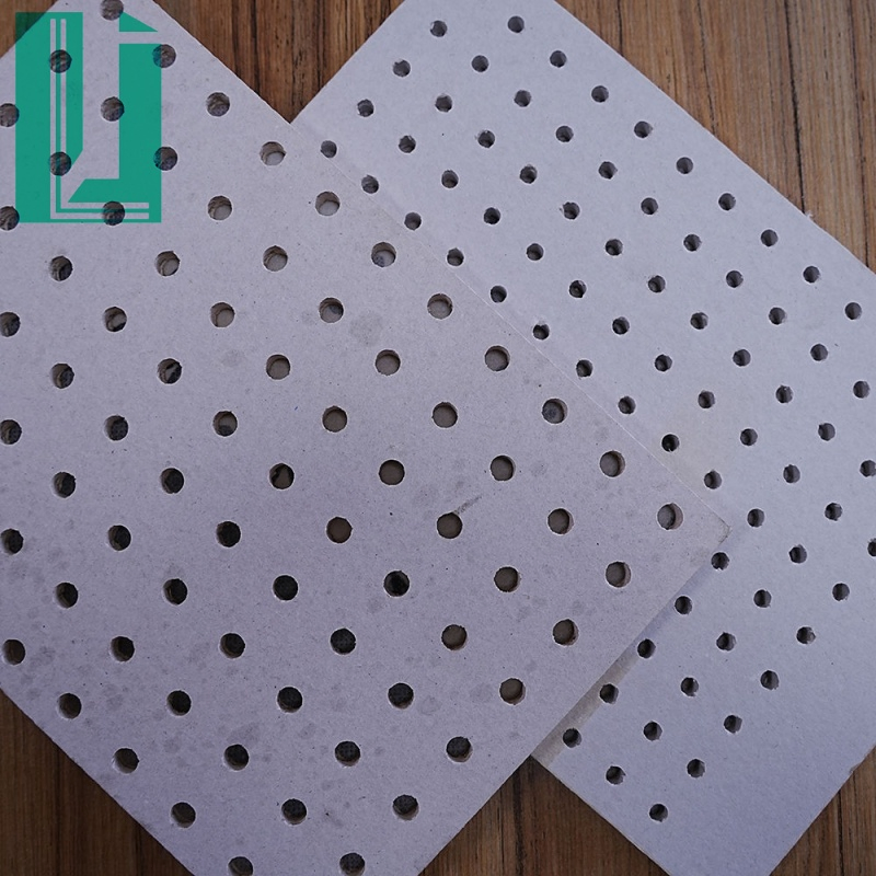 12mm Seamless Ceiling Acoustic Perforated Gypsum Board Plasterboard for Hotel Decorations Square Shape
