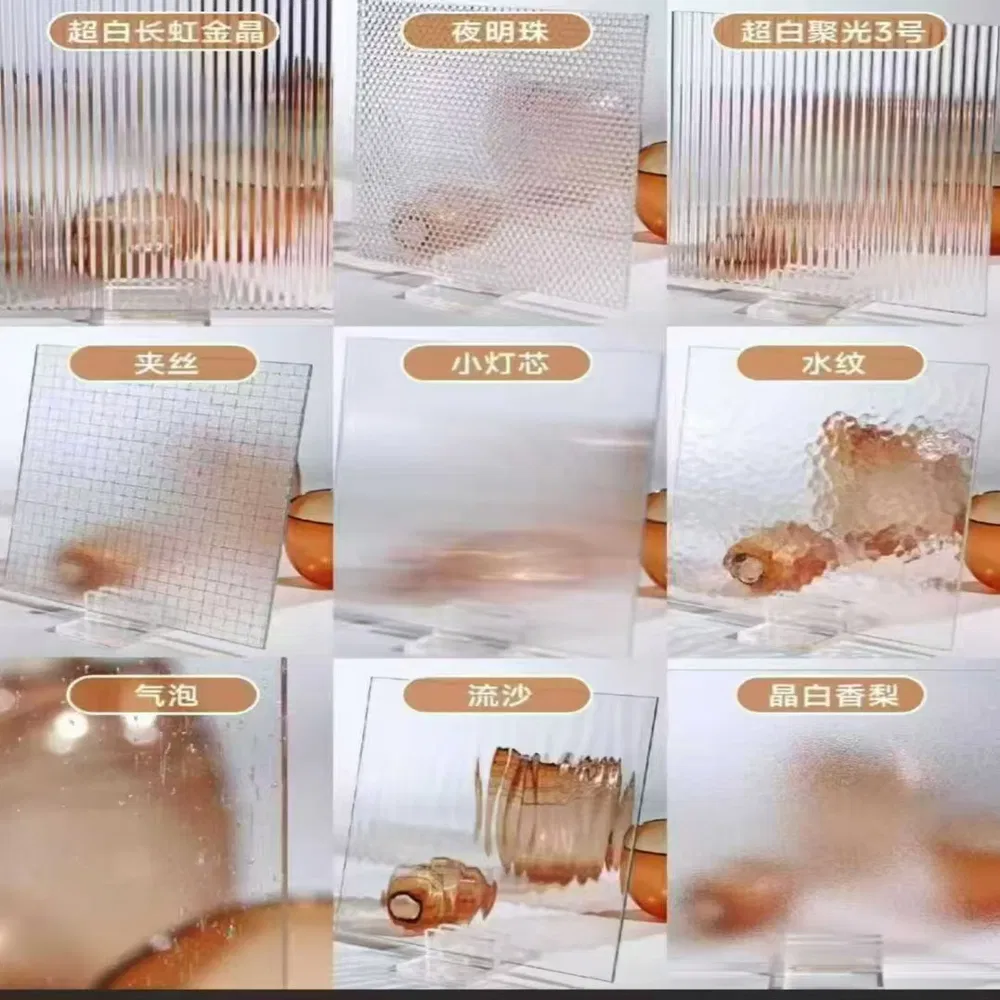 4mm to 6mm Tempered Safety Patterned Glass for Railing and Fencing