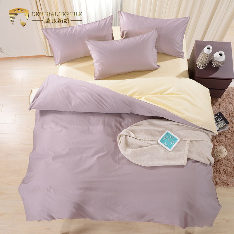 Wholesale Cheap Price 100% Cotton Color Bedding for Hotel (JRD664)